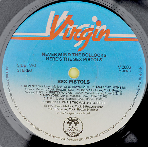 God Save The Sex Pistols - Never Mind The Bollocks: United Kingdom